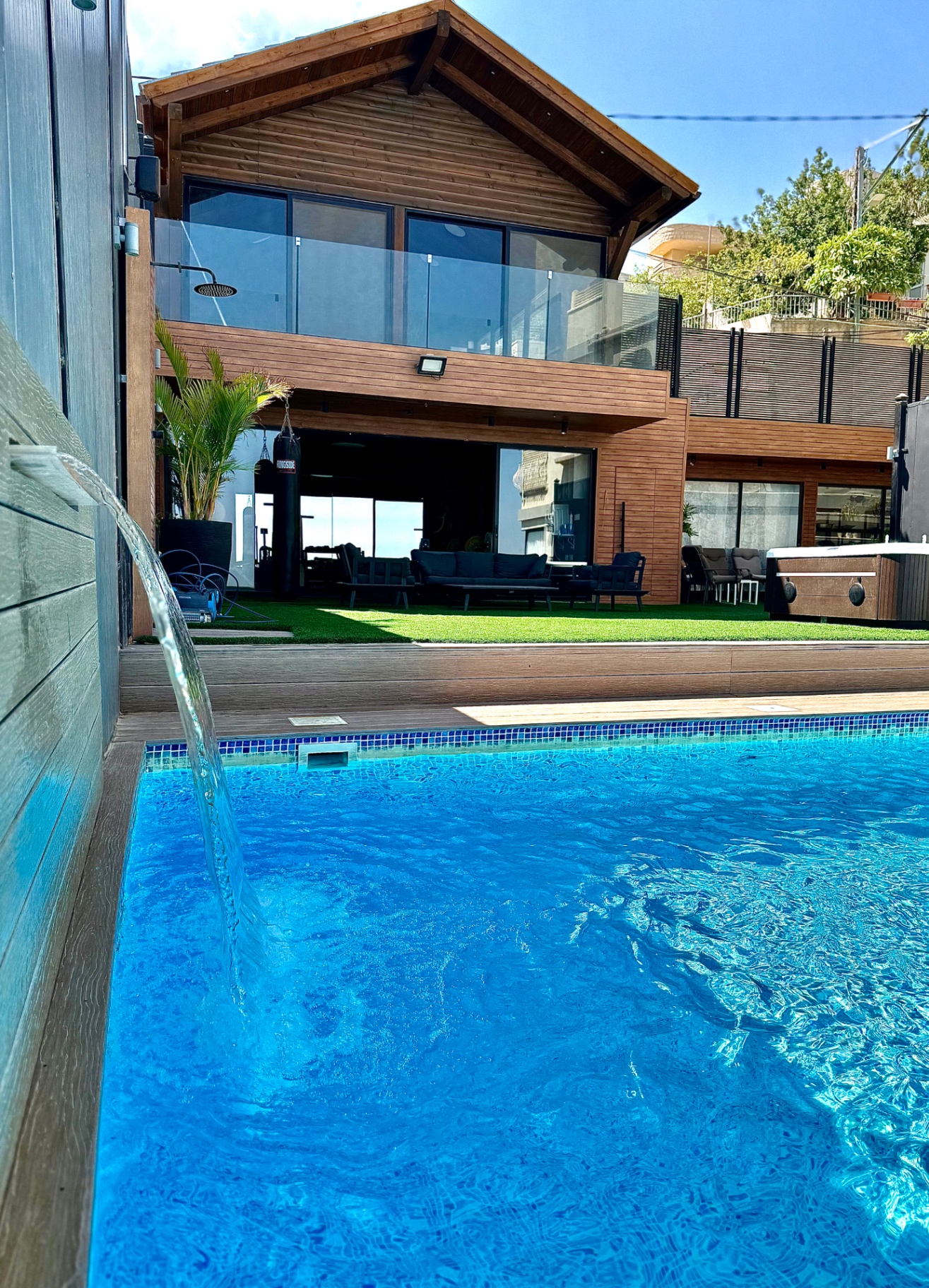 shared between three residences.